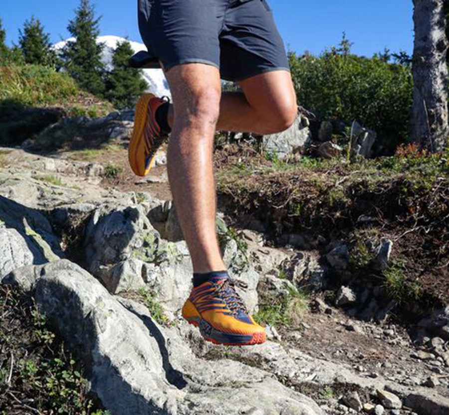 Hoka One One Trailove Tenisky Panske Oranžové - Speedgoat 4 - 06378-ZLWC